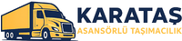 Karataş Asansörlü Taşımacılık logo – gerçekçi kamyon simgesi ve marka yazısı